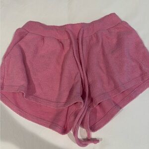 light pink low rise shorts